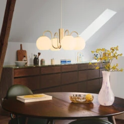 Nordlux Franca Takpendel - Messing/Opal -Lightup Butikk Franca takpendel MessingOpal Takpendler Nordlux 2312543035 4