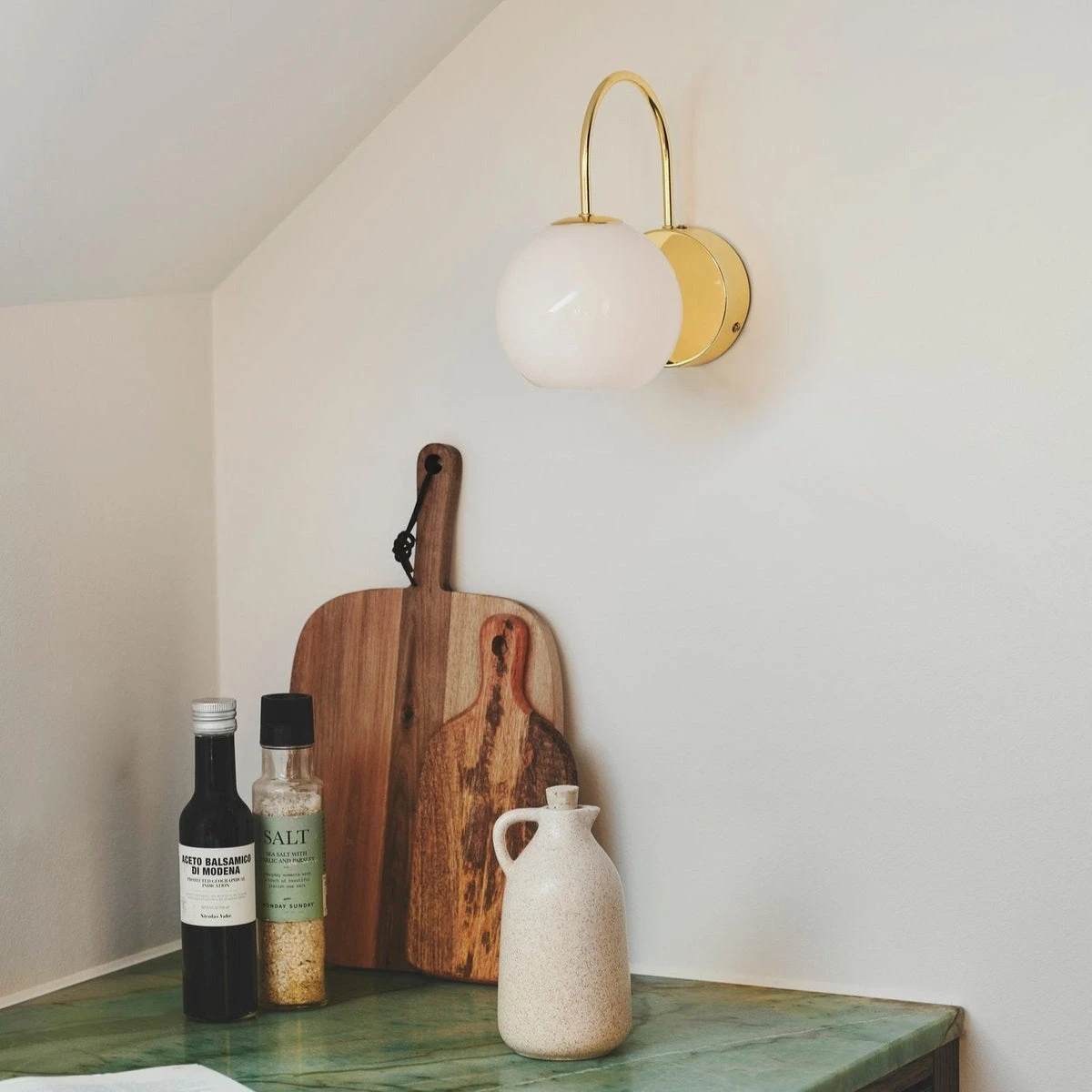 Nordlux Franca Vegglampe - Messing/Opal 5 Nordlux Franca Vegglampe - Messing/Opal - Bilde 3