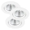 Nordlux Fremont 3-Kit Downlight 2700K - Hvit -Lightup Butikk Fremont 3 Kit downlight 2700K Hvit Downlight lavtbyggende Nordlux 47580101 1