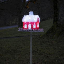 Konstsmide Fuglehus Med LED Lys -Lightup Butikk Fuglehus med LED lys Utebelysning Hagebelysning Konstsmide 6283 203 4