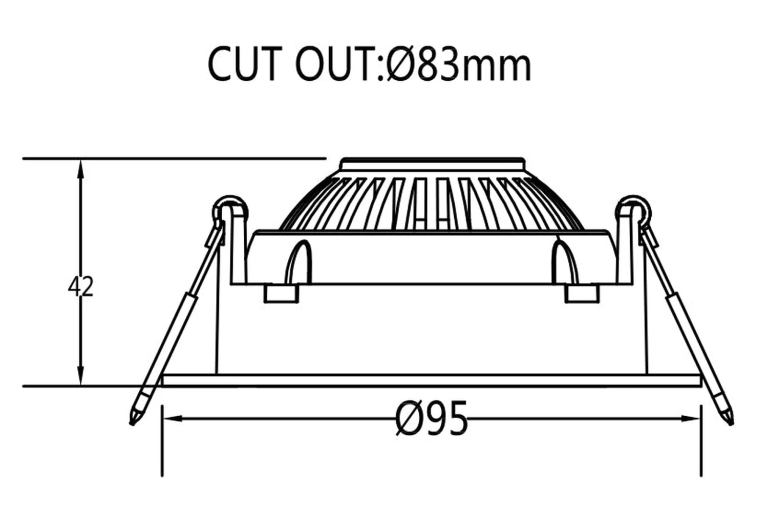 Georgia 360 Lavtbyggende Downlight 7W 2700K RA97 Dimbar IP44 - Hvit 4 Georgia 360 Lavtbyggende Downlight 7W 2700K RA97 Dimbar IP44 - Hvit - Bilde 2