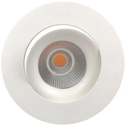 Georgia 360 Lavtbyggende Downlight 7W 3000K RA97 Dimbar IP44 - Hvit