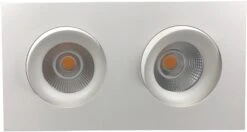 Georgia 360 Lavtbyggende Downlight Dobbel 2x7W 2700K RA97 Dimbar IP44 - Hvit