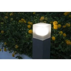 Grafit Pullert 60 Cm IP44 -Lightup Butikk Grafit pullert 60 cm IP44 Utebelysning pullert Slv slv 231225 4