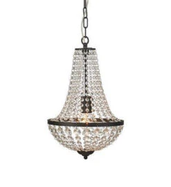 Markslöjd Gränsö Lysekrone 1l - Svart/klar - Svart / Klar