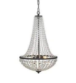 Markslöjd Gränsö Lysekrone 2l - Svart/klar - Svart / Klar