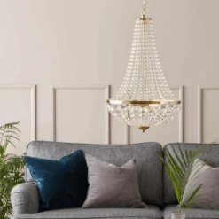 Markslöjd Gransø Lysekrone Messing 2L - Messing