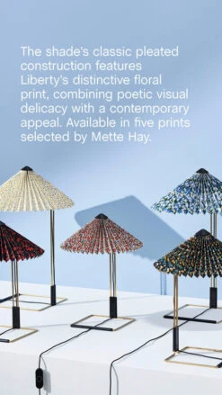 HAY X Liberty Matin Bordlampe Large - Messing - Mitsi 15 HAY X Liberty Matin Bordlampe Large - Messing - Mitsi -Lightup Butikk HAY X Liberty Matin bordlampe Large Messing Mitsi Bordlamper HAY HAY AC070 A569 AN46 7