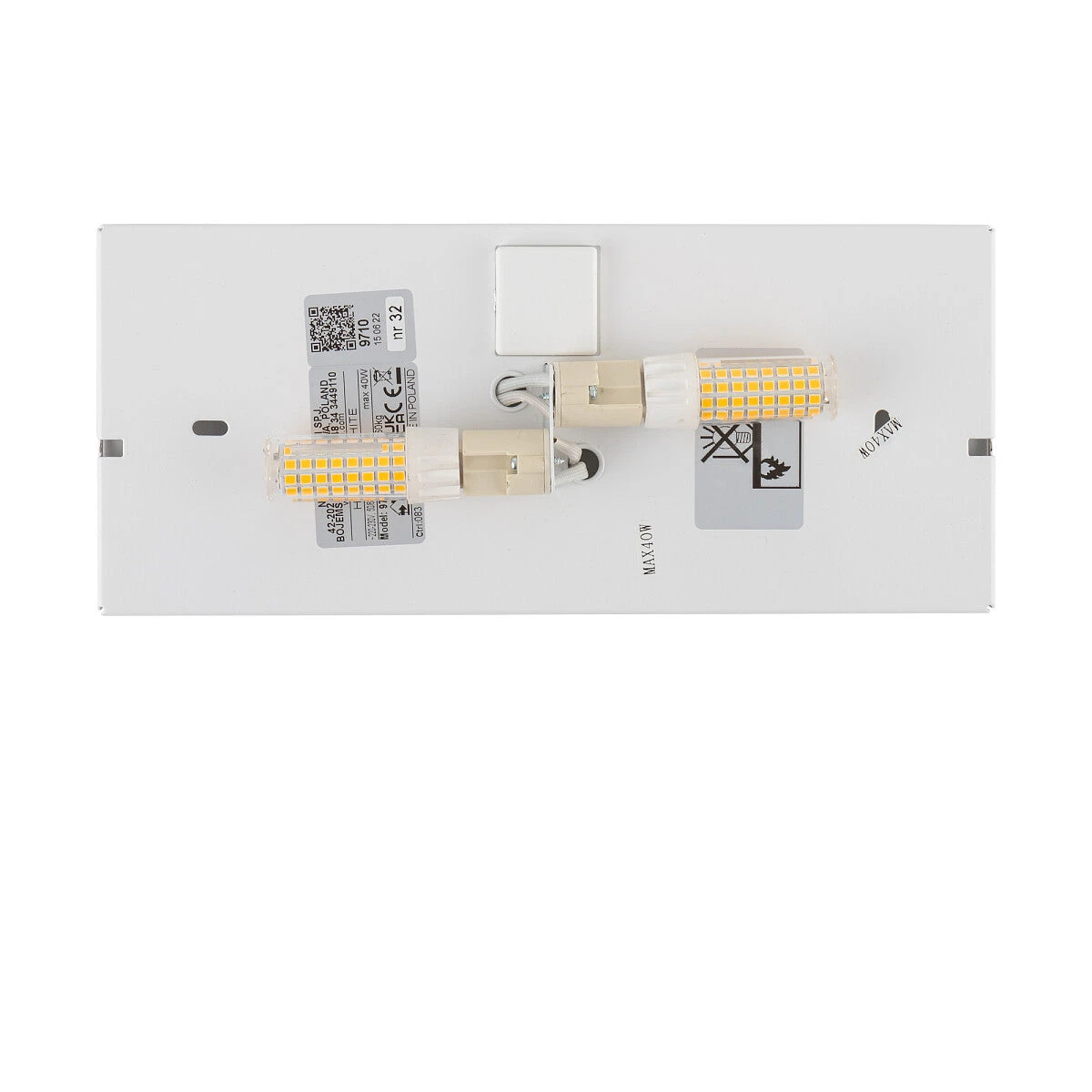 Haga Vegglampe Opp/ned Lys - Gullfarget 8 Haga Vegglampe Opp/ned Lys - Gullfarget - Bilde 6