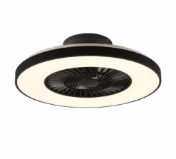 Halmstadtak Vifte 3000-6500K 39,6W M/Fjernkontroll - Svart