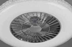 Harstad Tak Vifte 3000-6500K 39,6W M/Fjernkontroll - Kromfarget -Lightup Butikk Harstad tak vifte 3000 6500K 396W mFjernkontroll Kromfarget Vifter Reality Trl R62412106 5