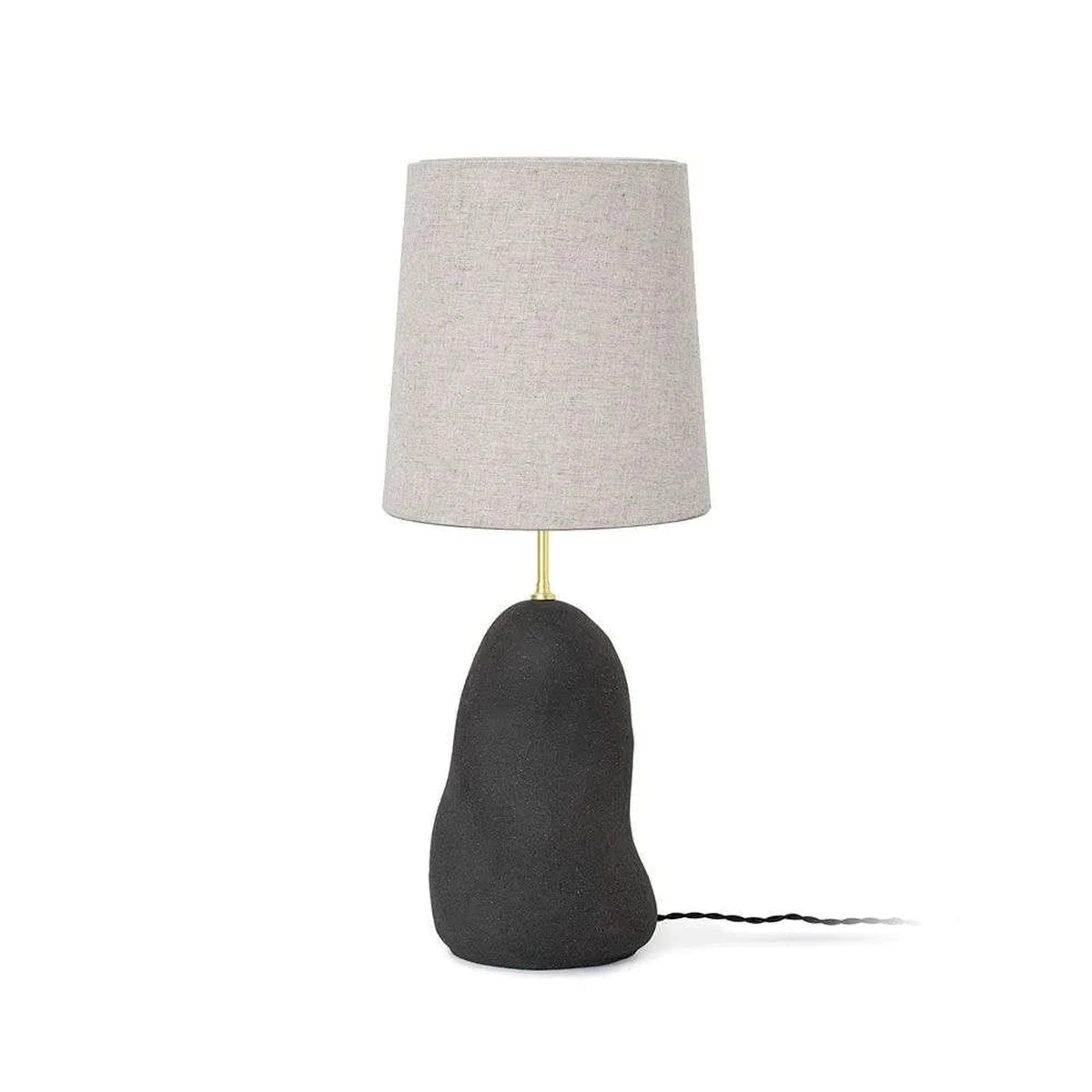 Ferm LIVING Hebe Bordlampe Medium Mørk Grå/Natur 4 Ferm LIVING Hebe Bordlampe Medium Mørk Grå/Natur - Bilde 2