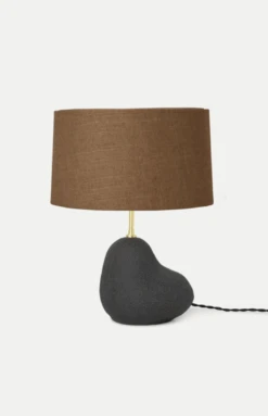 Ferm LIVING Hebe Bordlampe Small Mørk Grå/Curry