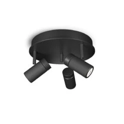 Herstal Holder Taklampe 3-spotlight - Svart