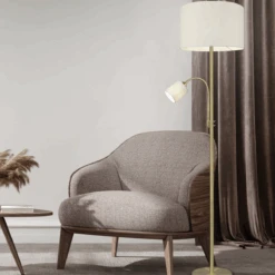 Hotel Gulvlampe - Messingfarge