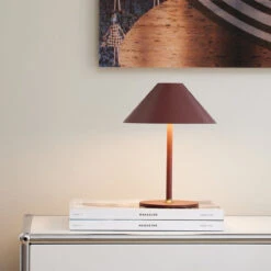 Hygge Bordlampe 19 Oppladbar - Rødbrun