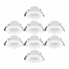 Icarus Lavtbyggende Downlight Isosafe 7W RA95 2700K 68-83 Mm Dimbar 8 Pakning - Hvit