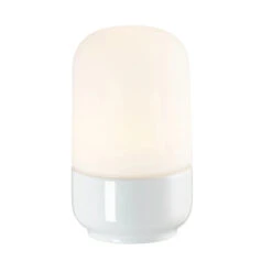 Ifø Ohm 100/170 Tak/vegg 8W Led Dimbar IP44 - Hvit/Opal Glass