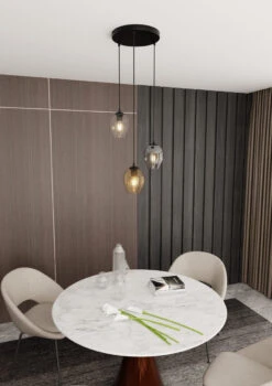 Istar Rondell Takpendel 3 Lys - Svart/Multifarget -Lightup Butikk Istar rondell takpendel 3 lys SvartMultifarget Takpendler Emibig 6823PREM 4