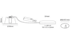 Junistar Lux Isosafe 7W LED 2700K IP44 -Lightup Butikk Junistar Lux isosafe 7W LED 2700K IP44 Downlight lavtbyggende Sg Armaturen As 3236627 6