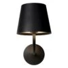 Justin Vegglampe - Svart -Lightup Butikk Justin vegglampe Svart Utebelysning vegg veggskjold Lucide LC278880730 1