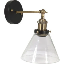 Kappa Vegglampe 18 Cm- Svart/Klar
