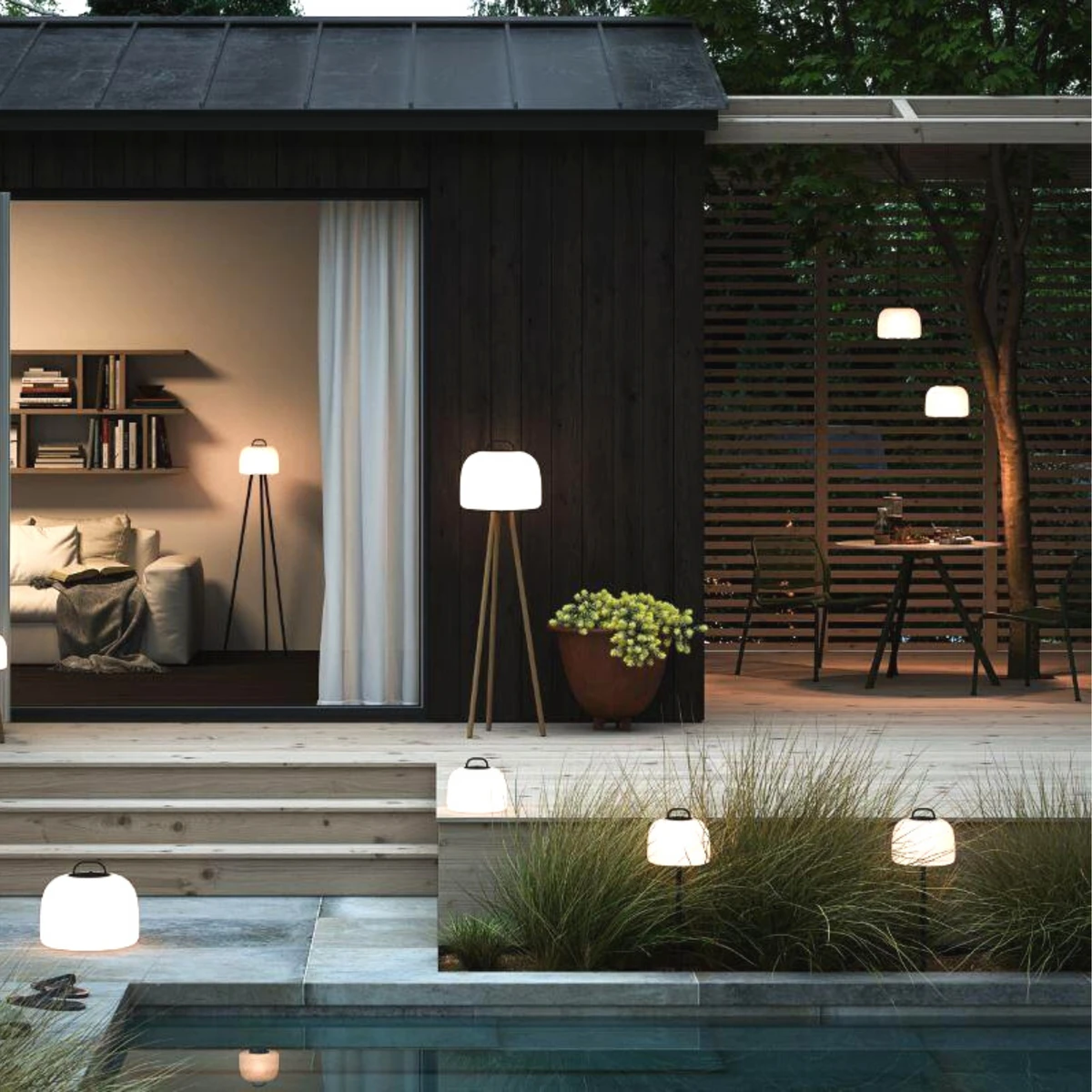 Nordlux Kettle Pendel 22 Utendørs Oppladbar - Hvit 5 Nordlux Kettle Pendel 22 Utendørs Oppladbar - Hvit - Bilde 3