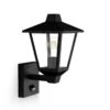 Philips Kinno Vegglampe Opp Utendørs IP44 E27 - Med Sensor -Lightup Butikk Kinno vegglampe opp utendors IP44 E27 Med sensor Utebelysning vegg klassisk Philips 929004141401 1