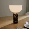 New Works Kizu Portable Bordlampe - Brun Marmor
