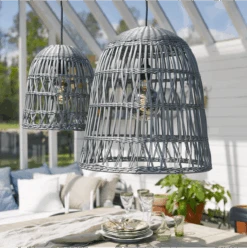 Star Trading Knute Utendørs Lampeskjerm 48 Cm IP44 - Grå