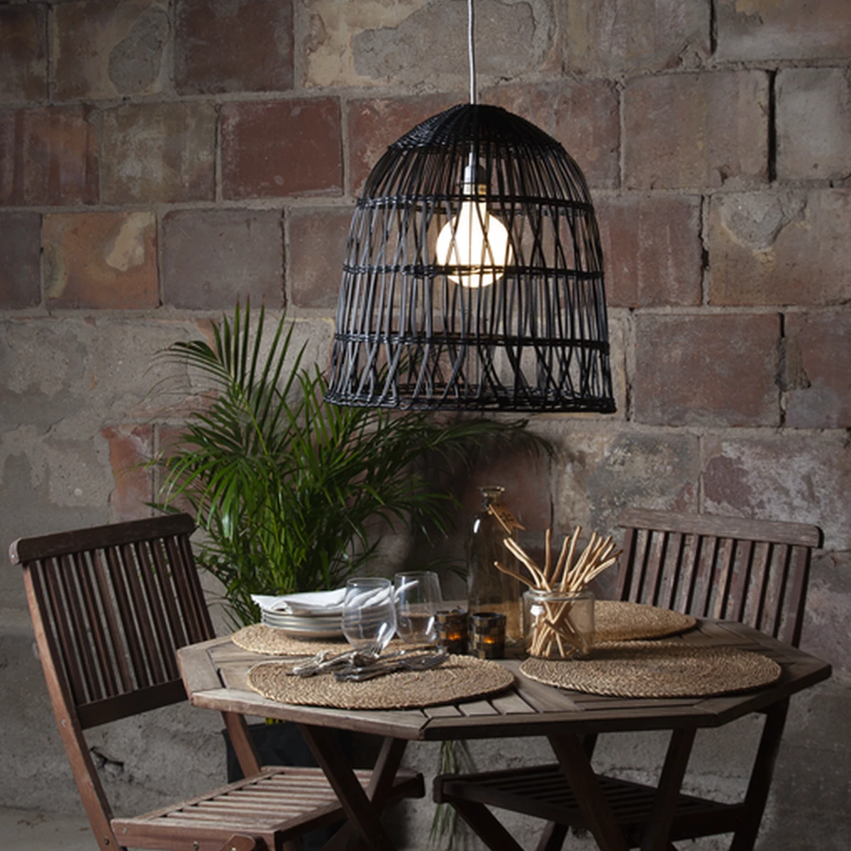 Star Trading Knute Utendørs Lampeskjerm 48 Cm IP44 - Svart 3 Star Trading Knute Utendørs Lampeskjerm 48 Cm IP44 - Svart