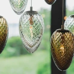 Krystallkongle Skoghorn 3 Takpendel -Lightup Butikk Krystallkongle skoghorn 3 takpendel Takpendler Hadeland Glassverk Hak KK SKOGSHORN 3 3