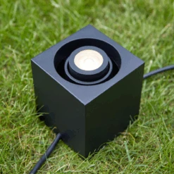 Markslöjd Kubspot 3W - Garden 24 - Svart -Lightup Butikk Kubspot 3W Garden 24 Svart Utebelysning Garden 24 Markslojd Mrk 107287 4