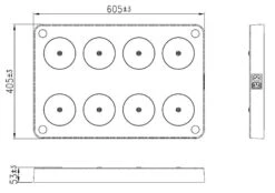 Ladeplate For 8 Lamper Til Iris Oppladbar Bordlampe -Lightup Butikk Ladeplate for 8 lamper til Iris oppladbar bordlampe Tilbehor NorDesign 410800800v2 2