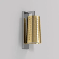 Lago 280 Vegglampe IP44 - Krom/Messing