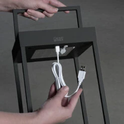 Konstsmide Lanterne Dimbar LED USB Og Solcelle - Svart -Lightup Butikk Lanterne Dimbar LED USB og Solcelle Svart Utebelysning Hagebelysning Konstsmide 7815 750 4