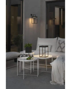 Konstsmide Lanterne Dimbar LED USB Og Solcelle - Svart -Lightup Butikk Lanterne Dimbar LED USB og Solcelle Svart Utebelysning Hagebelysning Konstsmide 7815 750 5