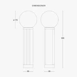 Liberia Bordlampe - Svart -Lightup Butikk Liberia bordlampe Svart Bordlamper Orsjo 38630 15S 019 2