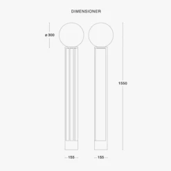 Liberia Gulvlampe - Hvit -Lightup Butikk Liberia gulvlampe Hvit Gulvlamper Orsjo 39630 01S 019 4