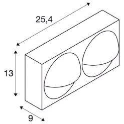 Lid Dobbel Vegglampe Utendørs 29W 2700/3000 Kelvin IP65 - Dimbar -Lightup Butikk Lid dobbel vegglampe utendors 29W 27003000 Kelvin IP65 Dimbar Utebelysning vegg opp og ned Slv slv 1007668 5