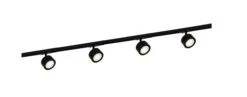 Nordlux Link Clyde 1,8 Meter Spottskinne Med 4 Spotter 4W 3-step Dim - Svart