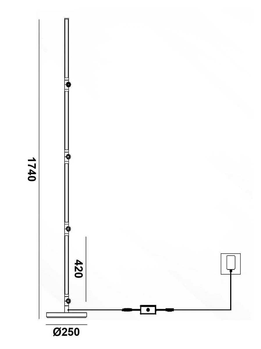 Linq Smart Flesibel Gulv/vegglampe 24W M/fjernkontroll Og Appstyring 14 Linq Smart Flesibel Gulv/vegglampe 24W M/fjernkontroll Og Appstyring - Bilde 12
