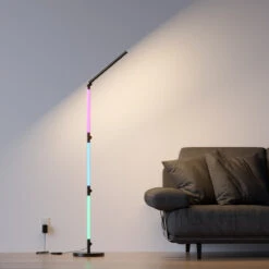 Linq Smart Flesibel Gulv/vegglampe 24W M/fjernkontroll Og Appstyring 18 Linq Smart Flesibel Gulv/vegglampe 24W M/fjernkontroll Og Appstyring -Lightup Butikk Linq smart flesibel gulvvegglampe 24W mfjernkontroll og appstyring Gulvlamper NorDesign 370324105 5