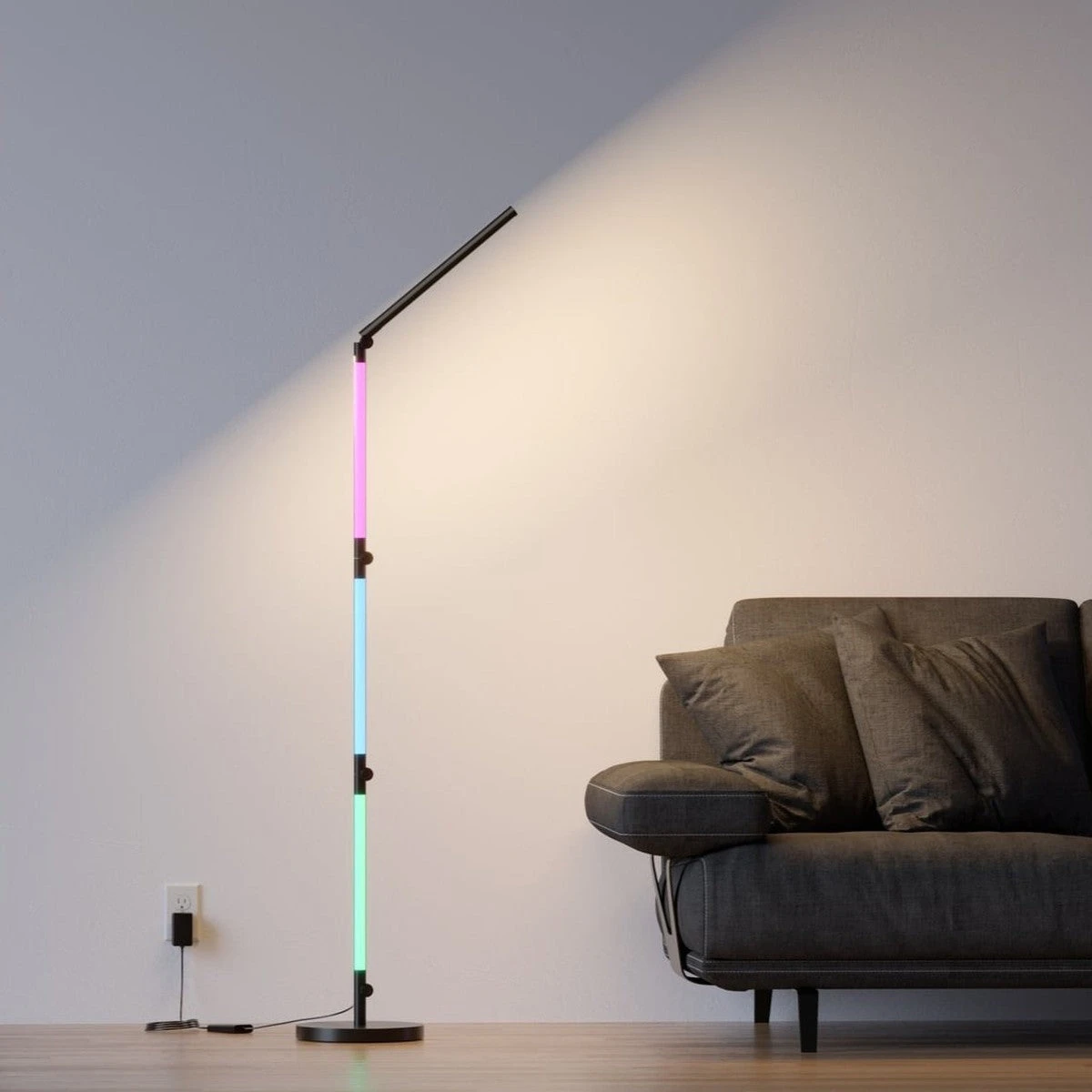 Linq Smart Flesibel Gulv/vegglampe 24W M/fjernkontroll Og Appstyring 7 Linq Smart Flesibel Gulv/vegglampe 24W M/fjernkontroll Og Appstyring - Bilde 5