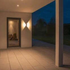 Logs Vegglampe Utendørs 9,5W 3000 Kelvin IP65 14 Logs Vegglampe Utendørs 9,5W 3000 Kelvin IP65 -Lightup Butikk Logs vegglampe utendors 95W 3000 Kelvin IP65 Utebelysning vegg opp og ned Slv slv 232105 5