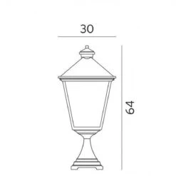 London 494 Big -Lightup Butikk London 494 Big Utebelysning portstolpe Norlys 3101718 6