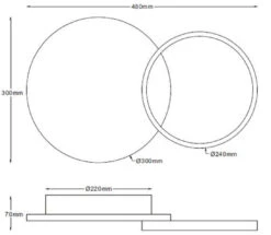 Loomis Tak/vegglampe 20+12W 2700 Kelvin Dimbar - Svart -Lightup Butikk Loomis takvegglampe 2012W 2700 Kelvin dimbar Svart Taklamper NorDesign 379508205 3