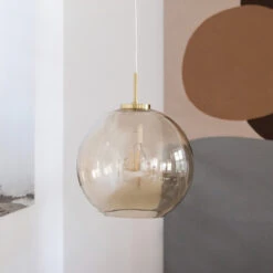 Loop Takpendel 25 Cm - Messing/Amberfarget