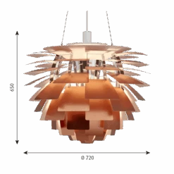 Louis Poulsen PH Artichoke Ø72cm -Lightup Butikk Louis Poulsen PH Artichoke O72cm Takpendler Louis Poulsen LP 5741112058 4