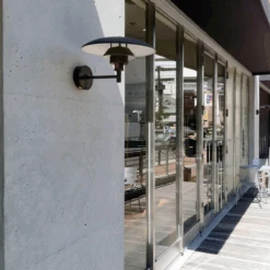 Louis Poulsen PH Utendørs Vegglampe - Børstet Kobber -Lightup Butikk Louis Poulsen PH utendors vegglampe Borstet kobber Utebelysning vegg klassisk Louis Poulsen LP 5743142880 7